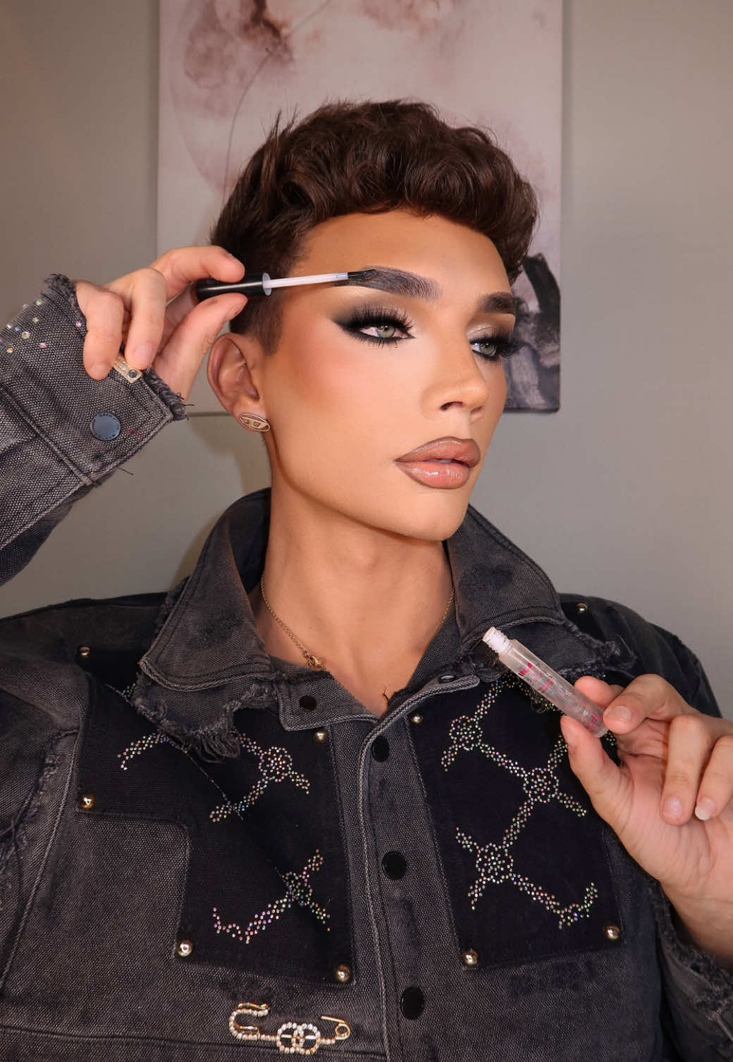 TikTok post by @lucasrodgerss for Barry M. Caption reads: [...] do you prefer?? 💕 using a full face of....