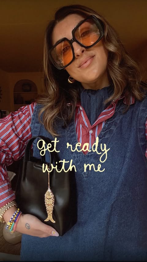 Instagram post by @la_sidhu for Accessorize. Caption reads: [...] * Jewellery @danalevyltd @accessorize * Pjs....