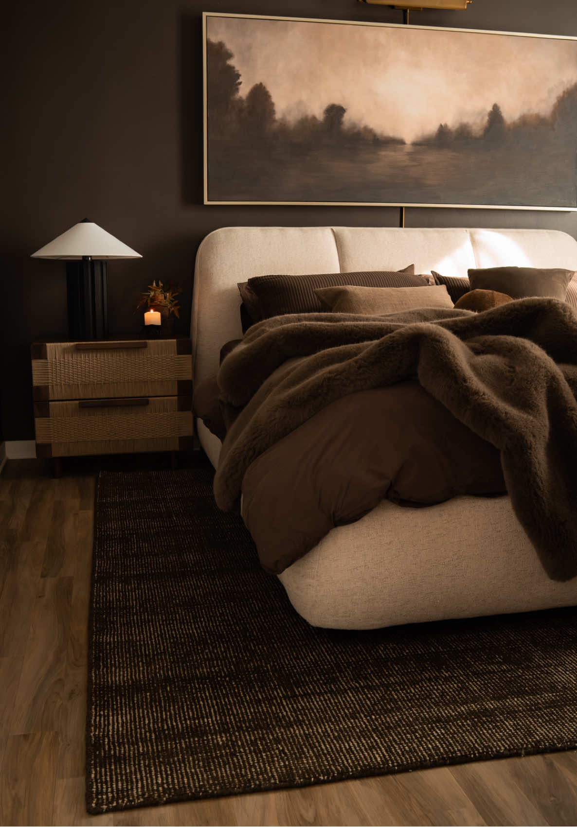 TikTok post by @rustandtrust for The Citizenry. Caption reads: [...] in the bedroom with a new rug. @The....