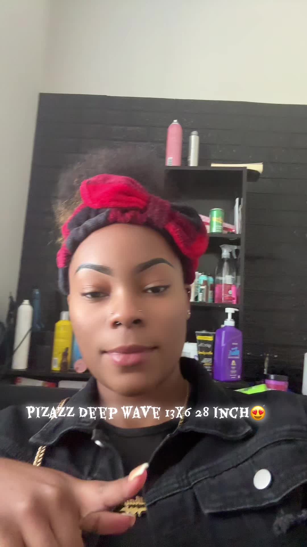 TikTok post by @aamourr.kaylapt2 for Pizazz Hair. Caption reads: @Pizazz Hair Shop (click orange shopping cart!)....