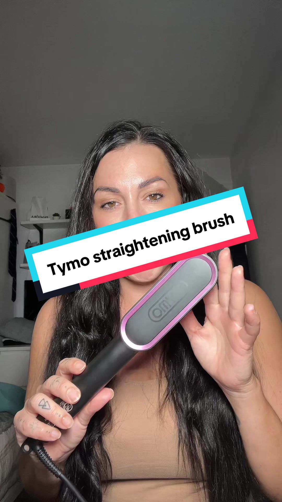 TikTok post by @janinekxxxx for TYMO Beauty. Caption reads: It does make your hair feel nice and soft 🙌....