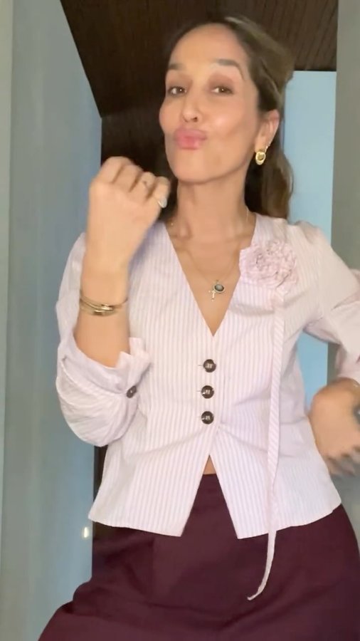 Instagram post by @tianykirilove for Pink Gellac. Caption reads: Got myself the perfect nail colour to start....