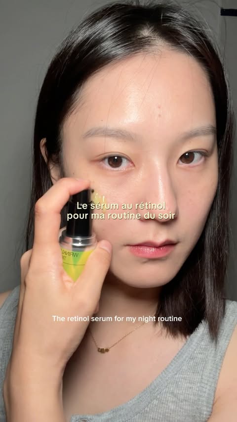 Instagram post by @blueyoobin for celimax. Caption reads: [...] du rétinal / 7-day retinal skin diary....
