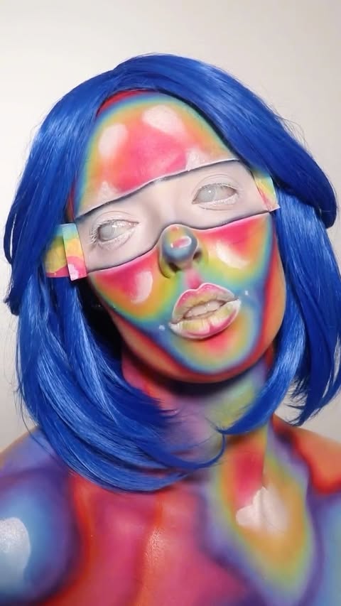 Instagram post by @natalyamua_ for Haniix. Caption reads: [...] 🌈 @ucanbemakeup Athena Palette 🌈....