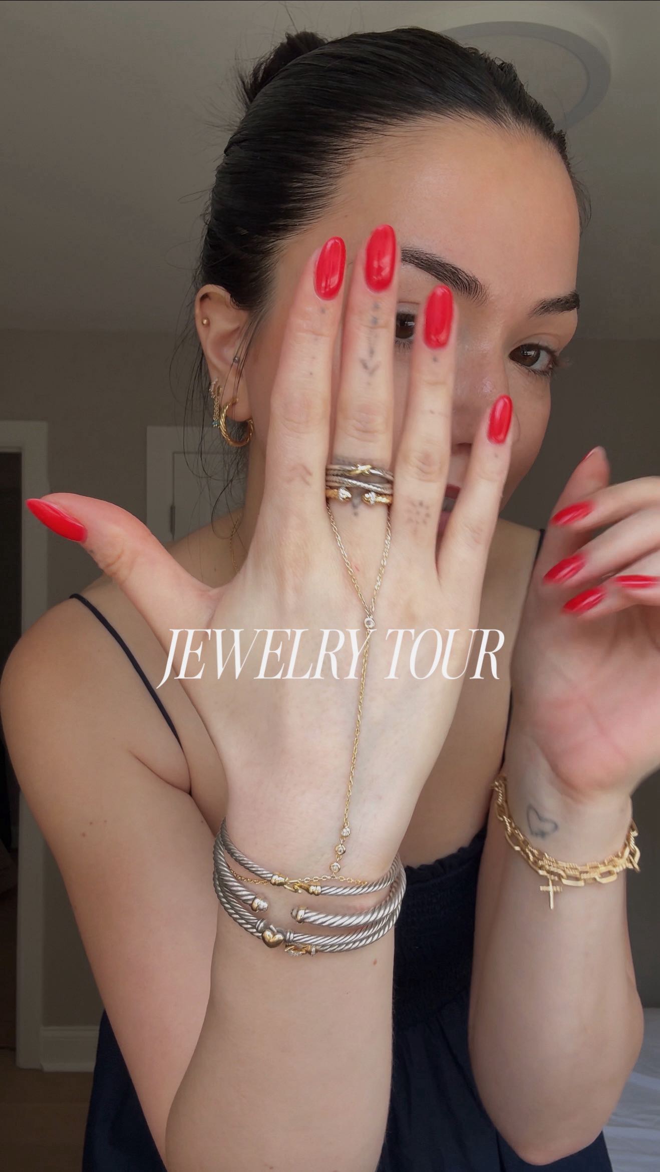 Instagram post by @angelacbeauty for David Yurman. Caption reads: Can you tell how much I love this brand? 🥹😂 All....