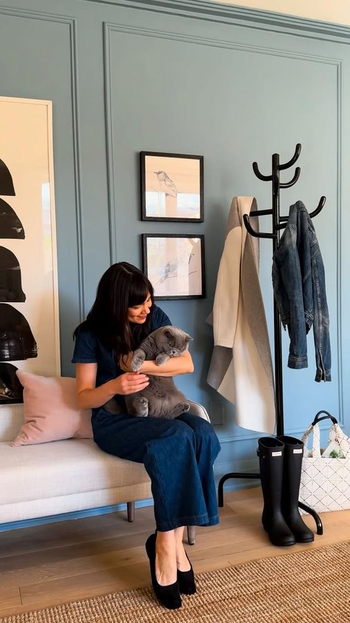 Instagram post by @samanthapynn for Home Hardware. Caption reads: In decorating and design, blue is a neutral! Proof....