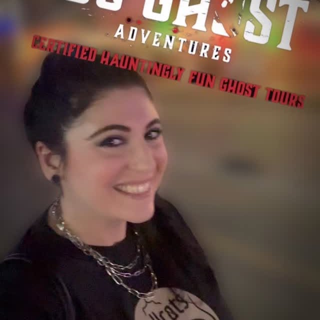 Instagram post by @shehaunts for US Ghost Adventures. Caption reads: I love taking ghost tours and learning about....