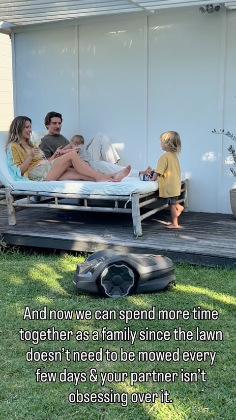 Instagram post by @reneebargh for Husqvarna. Caption reads: I know Christmas is just a few days away but it’s....