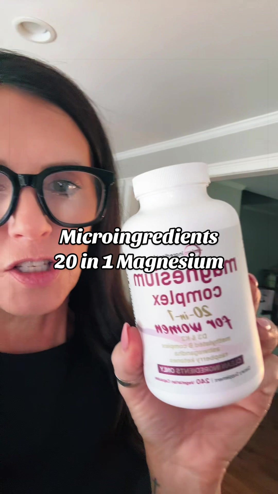 TikTok post by @angieleigh_ for Micro Ingredients. Caption reads: [...] 20 in 1 magnesium supplement by @Micro....
