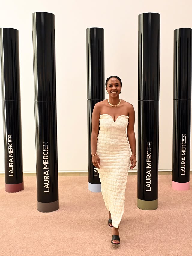 Instagram post by @chapoteau for Laura Mercier. Caption reads: [...] Los Angeles celebrating 30 years of....