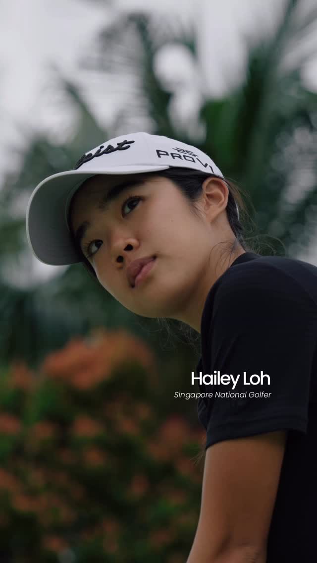 Instagram post by @haileyyloh for Amazfit. Caption reads: Training with @amazfitsingapore Balance 2, made....