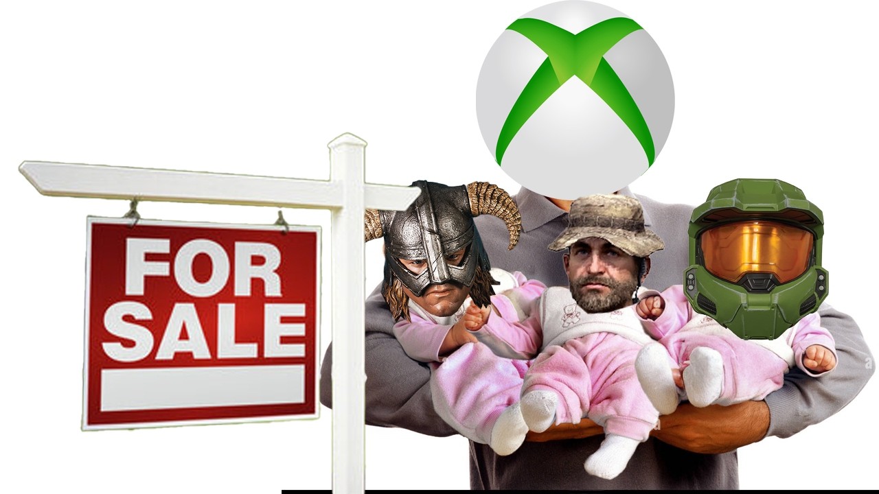 YouTube post by @gameranxTV for Stellar Blade. Caption reads: MS RESPONDS TO XBOX BEING SOLD, GTA6 NEW INFO &....