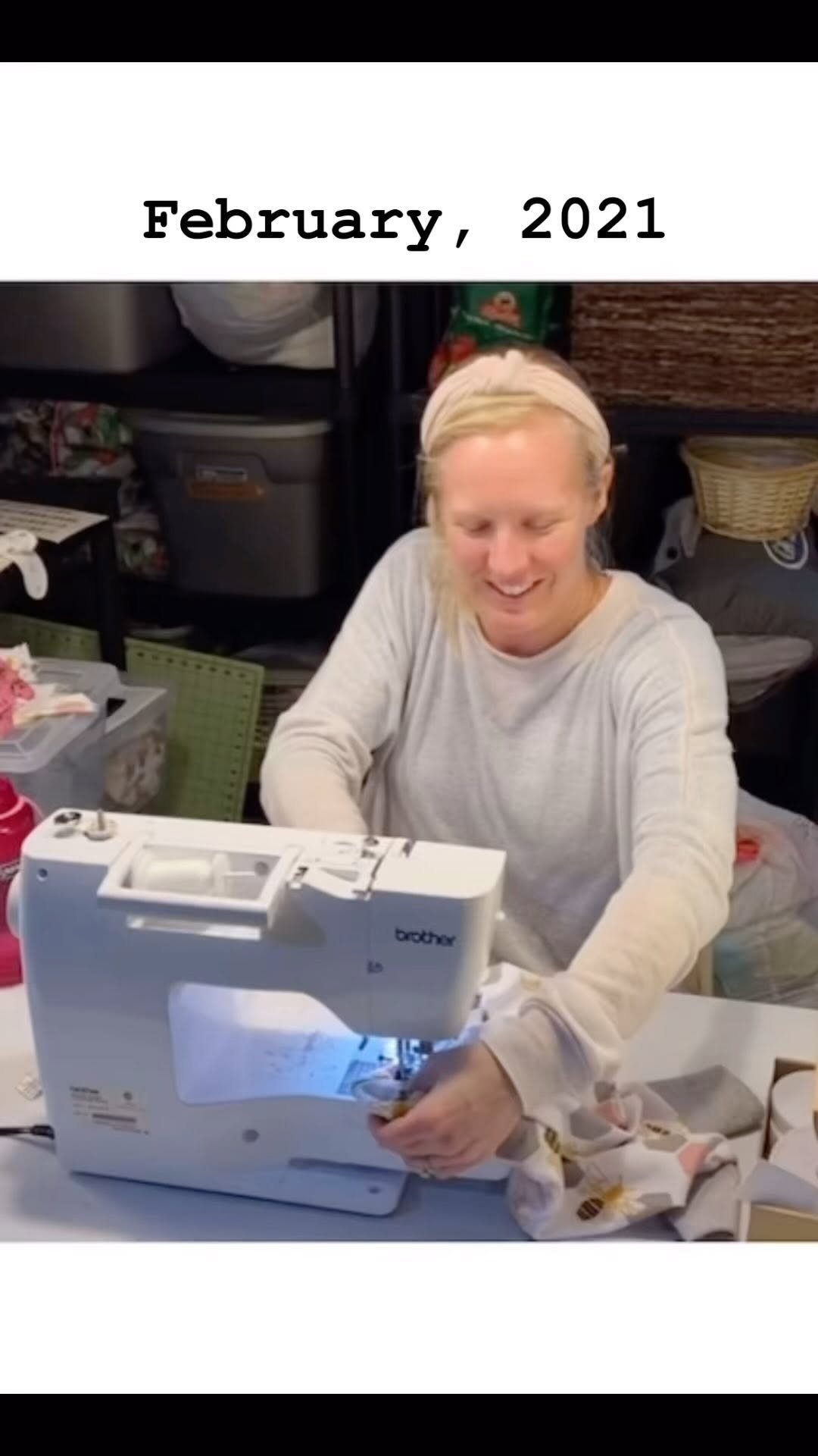 Instagram post by @poppyluclothing for Pranamat. Caption reads: Between sewing and my daytime desk job, years of....