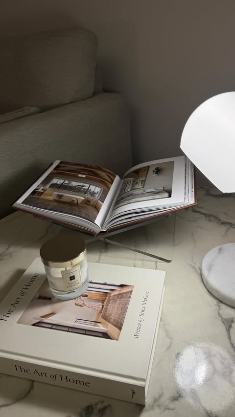 Instagram post by @mysibble for Ozarke. Caption reads: [...] from my Serenity Marble Table Lamp by....