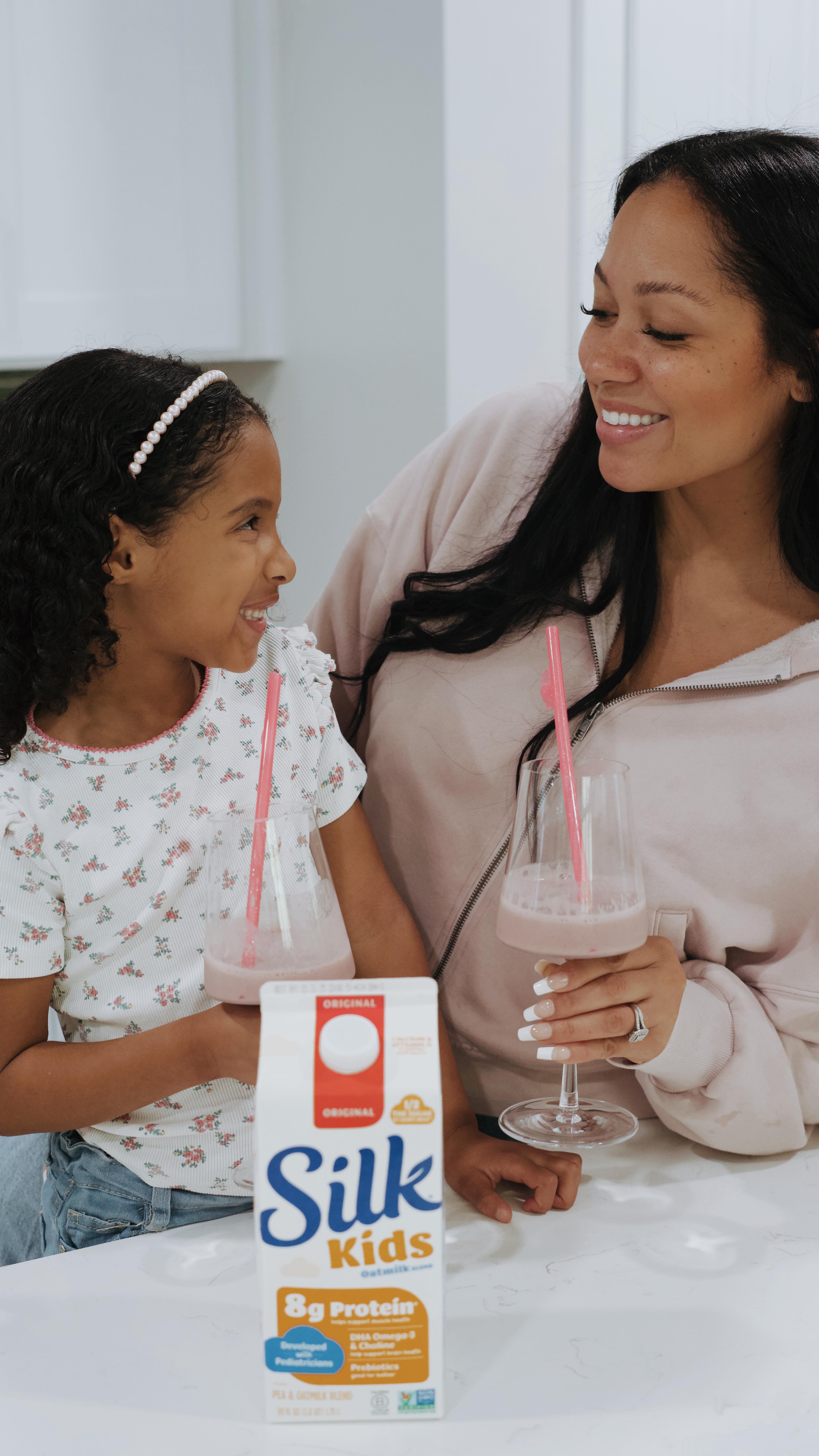 Instagram post by @jordynn.nicholson for Silk. Caption reads: #SilkPartner Cow’s milk? Hard pass for me. (But....