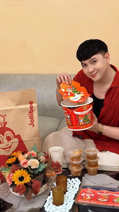 Instagram post by @itsemcay for Jollibee. Caption reads: Celebrate Joy Day with Jollibee and experience why....