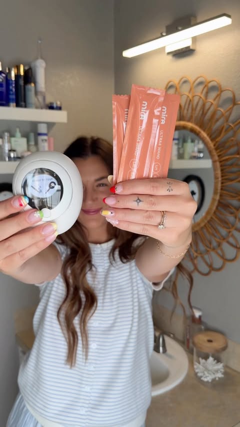 Instagram post by @hannabethh__ for Mira Fertility. Caption reads: A little update on my hormone tracking journey 🤍....