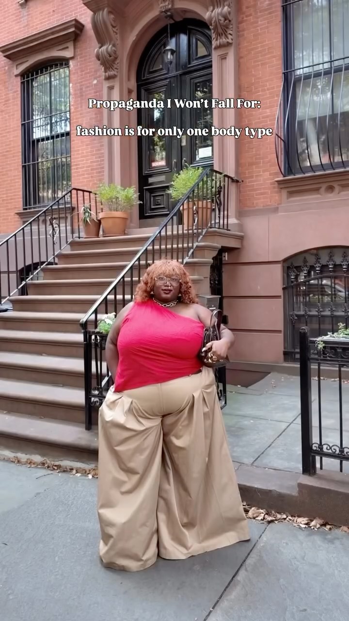 Instagram post by @angel_edme for TED. Caption reads: We all have to wear clothes therefore fashion is....