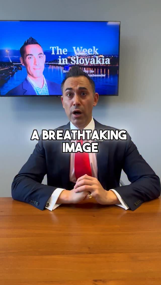 Instagram post by @slovakambassador for NASA. Caption reads: 🌌🇸🇰 THE WEEK IN SLOVAKIA 🇸🇰🌌

A breathtaking....