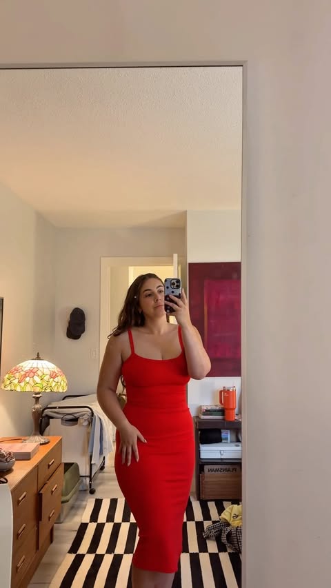 Instagram post by @literateidiot for Knix. Caption reads: [...] sick of me in this dress all summer, thx....