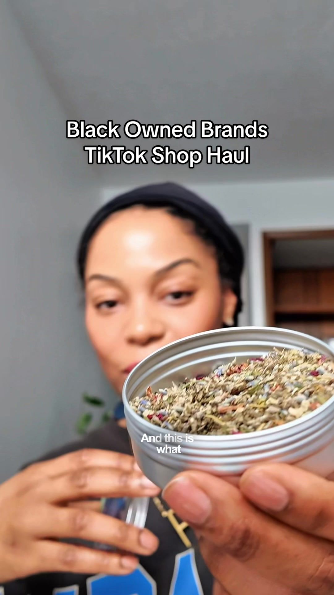 TikTok post by @iamfiona2pt0 for Just Move Supplements. Caption reads: [...] in this tiktok shop haul video: @Just Move....