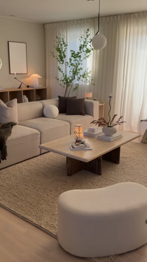 Instagram post by @home_by_juul for Trendcarpet. Caption reads: Sharing my new beautiful rug from @trendcarpet 🤎....