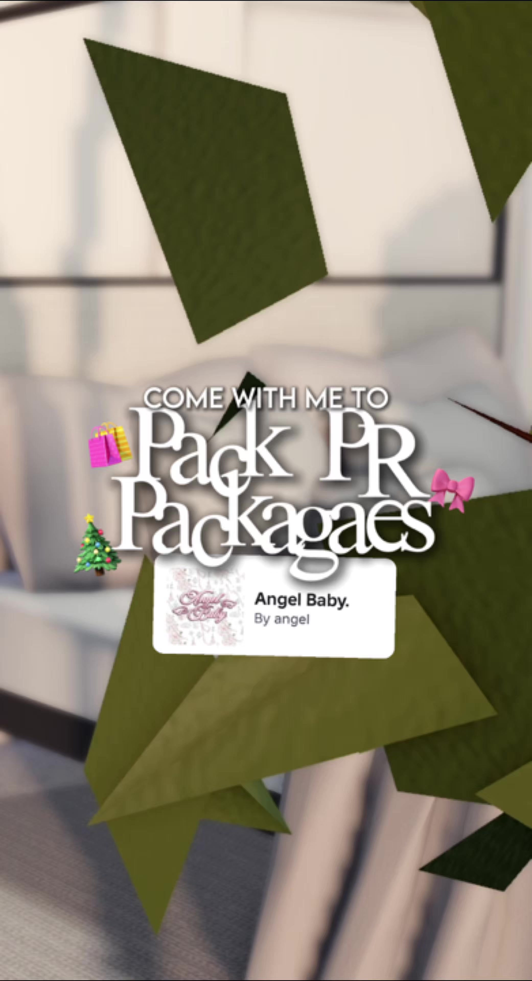 TikTok post by @aangelxiic for philosophy. Caption reads: 🎄🎀 PR Packages sent out of new winter collection....