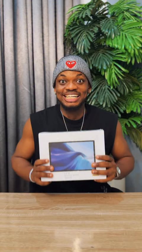 Instagram post by @froszh for Temu. Caption reads: Get this beautiful tablet from TEMU for just 999....