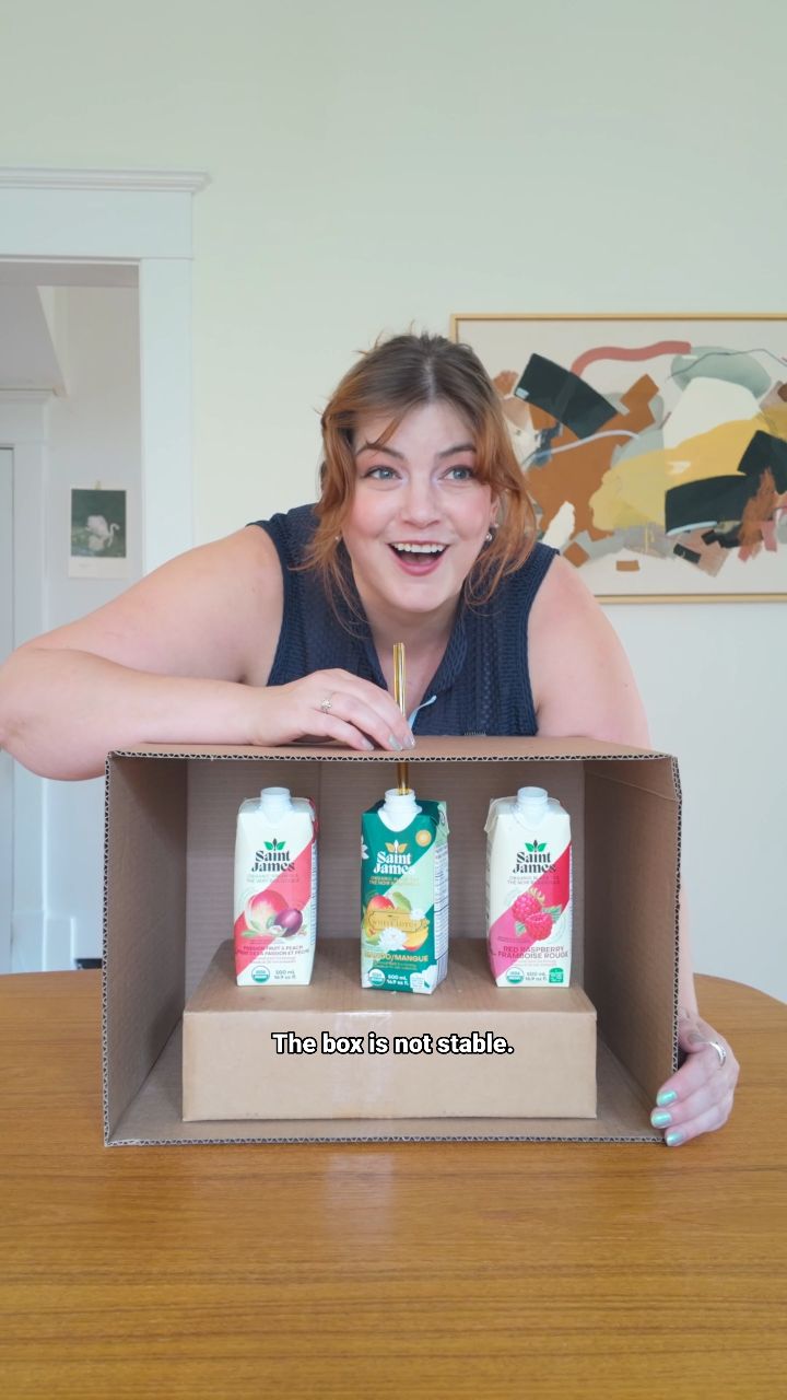 Instagram post by @marielle.elizabeth for Saint James Iced Tea. Caption reads: An excuse to go to Costco?! SAY LESS....