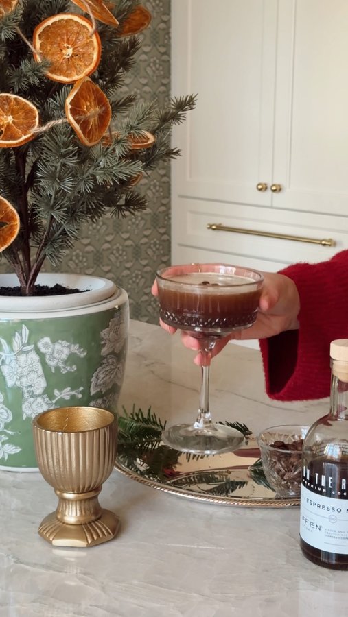 Instagram post by @annawpage for On The Rocks Premium Cocktails. Caption reads: One of my favorite nights is sitting down to wrap....