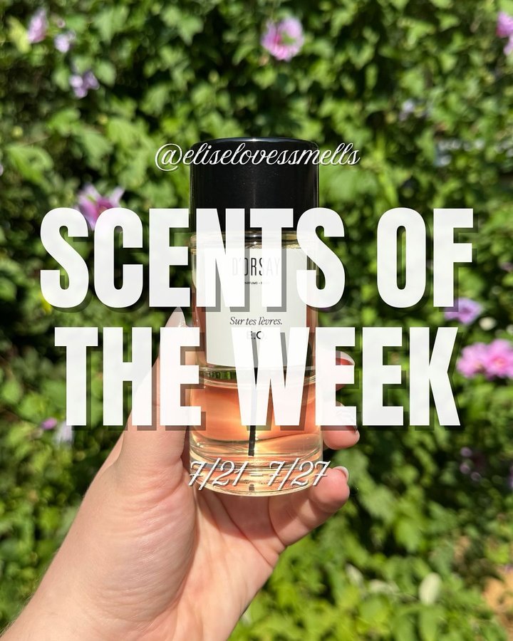 Instagram post by @eliselovessmells for Jousset Parfums. Caption reads: Well I’m a day late and a dollar short but here’s....