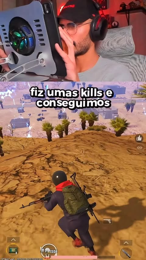 Instagram post by @evandraum for PUBG MOBILE. Caption reads: Jujutsu Kaisen no @pubgmobile_br é loucura 😱 #ad....