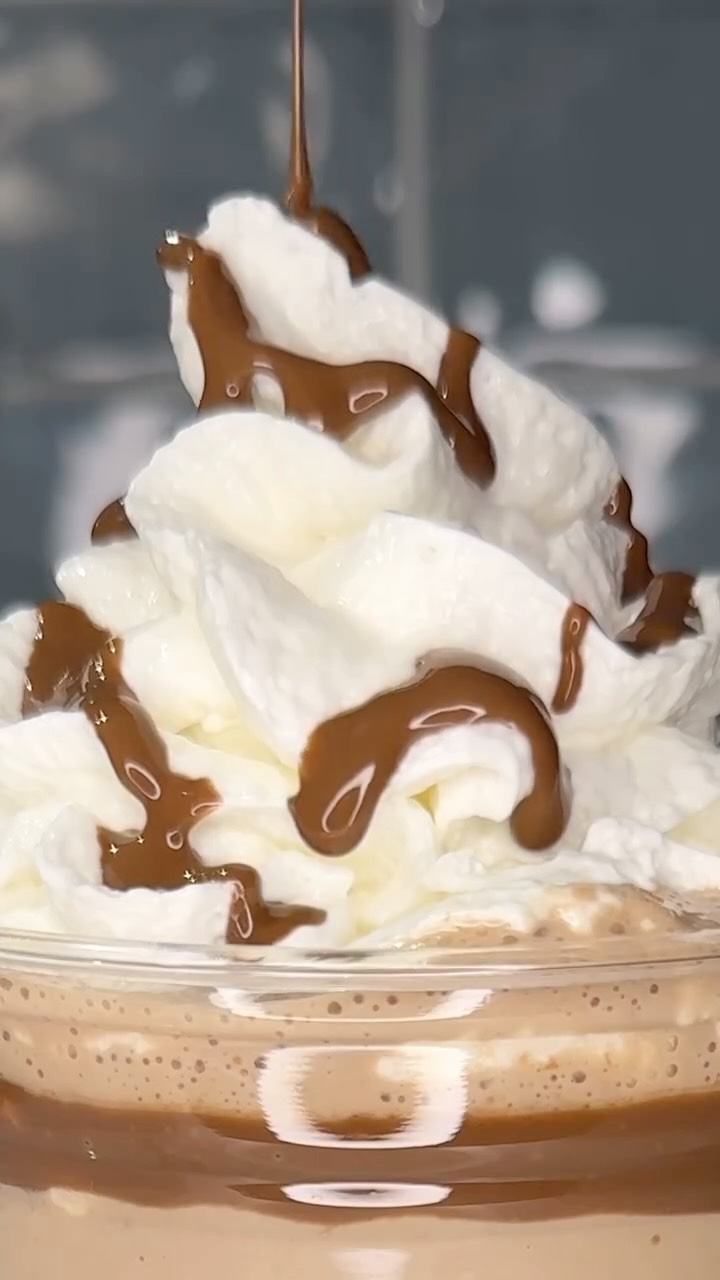 Instagram post by @ashleymarkletreats for Huel. Caption reads: this nutella milkshake is the perfect sweet treat....