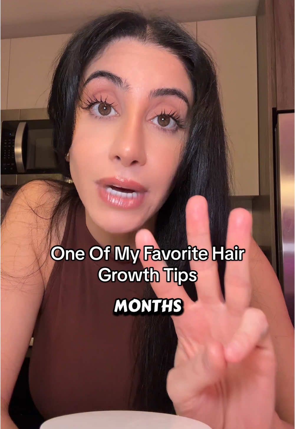 TikTok post by @zilytok for Akasha Superfoods. Caption reads: [...] #hairgrowthtips #longhair #akashasuperfoods....