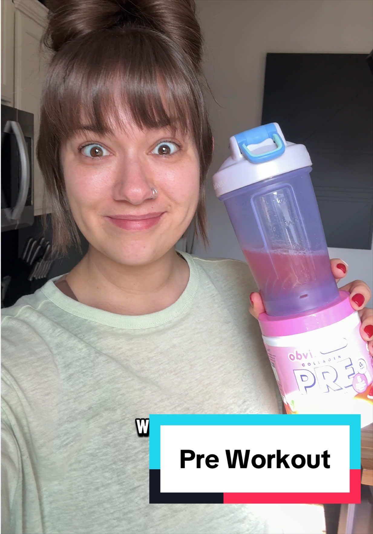 TikTok post by @getlivbeauty for Obvi. Caption reads: [...] than I can normally do! Win-win! Thanks,....