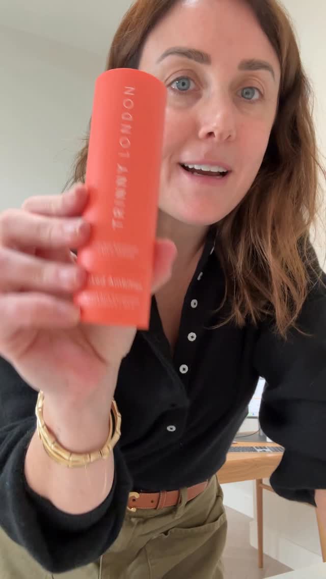 Instagram post by @drlauragp for Trinny London. Caption reads: Not your average Vitamin C 🍊✨ Meet Naked Ambition....