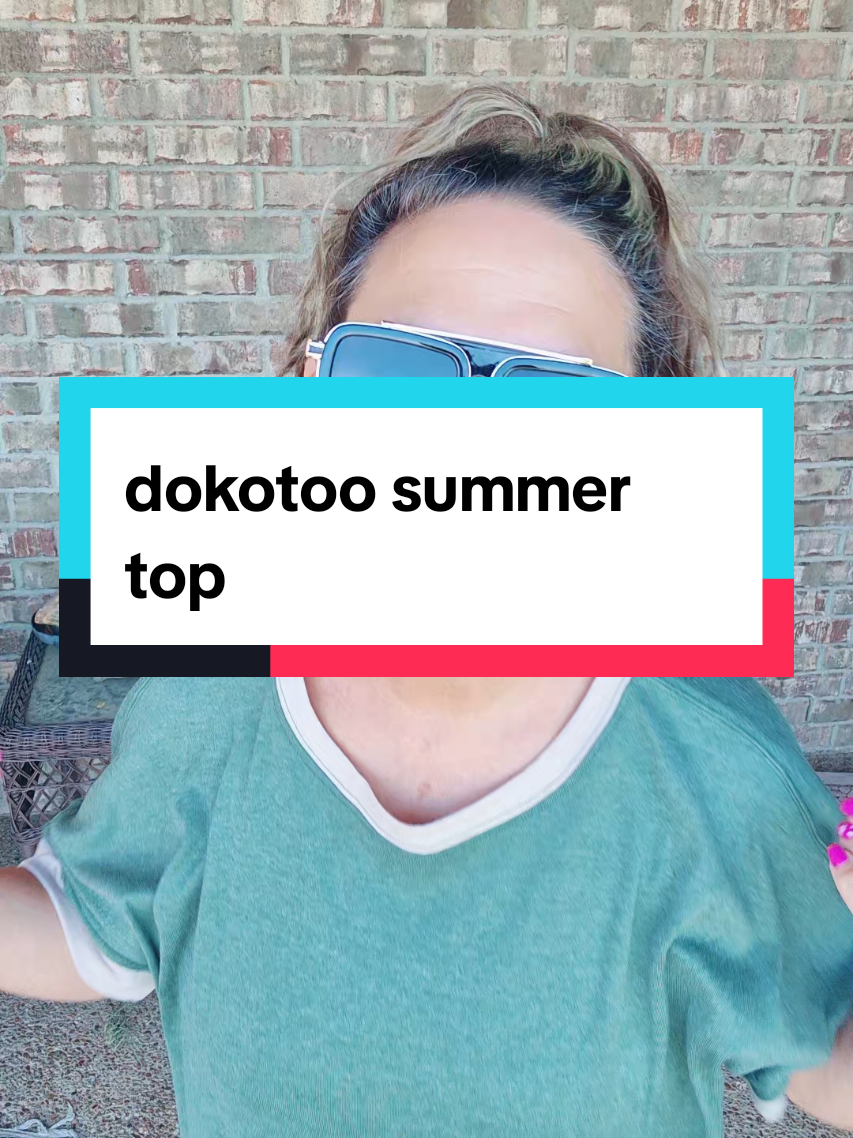 TikTok post by @fishingqueen52 for Dokotoo. Caption reads: DOKOTOO summer top for women. womens tshirts,....