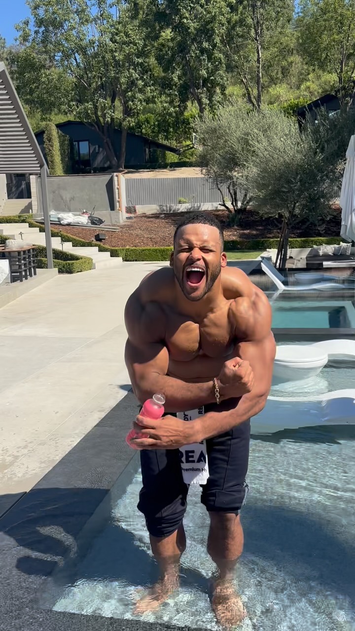 Instagram post by @aarondonald99 for Ready Nutrition. Caption reads: Anybody got some real challenges? 🦍 #ad99 #ready....