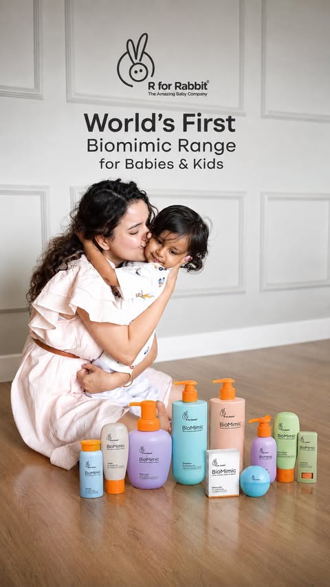 Instagram post by @shrutikanwar for R for Rabbit. Caption reads: Recently started using @rforrabbitbaby ’s new....