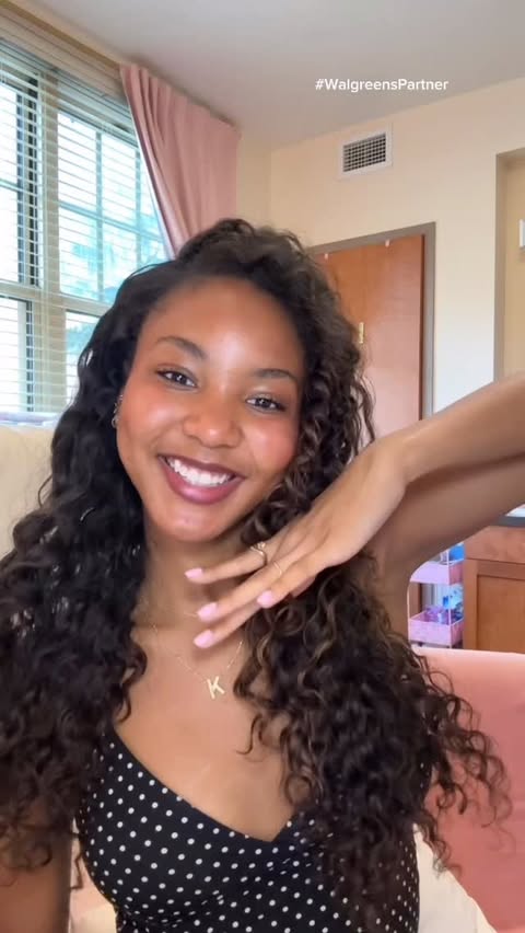 Instagram post by @kamrynbhall for Walgreens. Caption reads: [...] makeup routine, featuring items from....