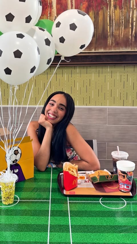 Instagram post by @naelyneess for McDonald's of Michigan. Caption reads: #Ad Just got my FIFA World Cup 26™ Meal from....