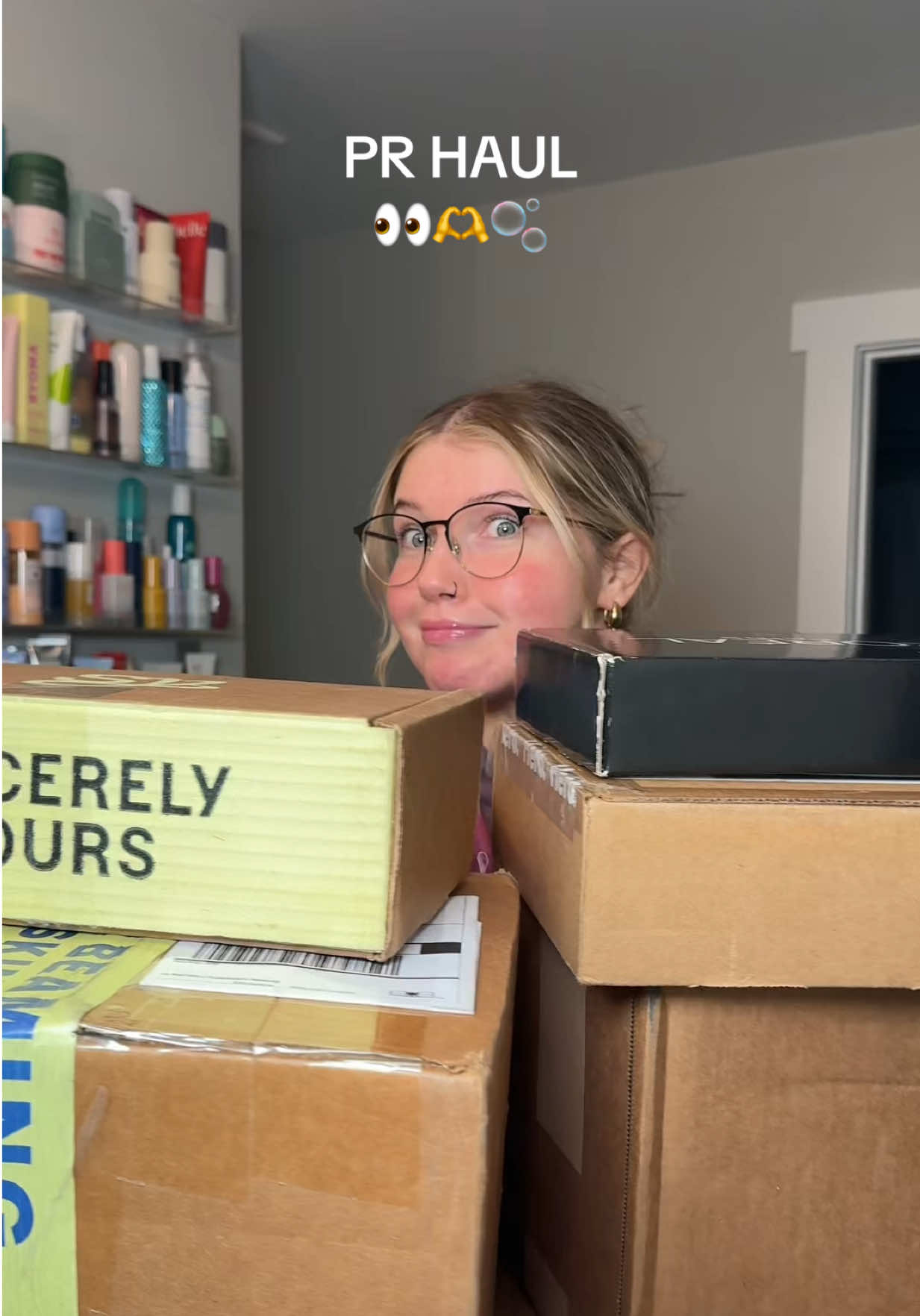 TikTok post by @chelsearlarson for OLEHENRIKSEN. Caption reads: Rapid fire never really works for me 🤣  @loréal....