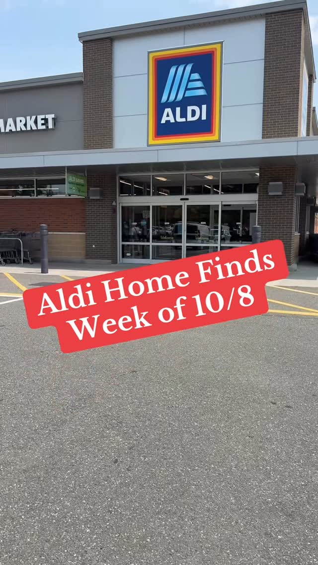 Instagram post by @aldiallthetime for Squishmallows. Caption reads: Aldi Home Finds week of 10/8! Omg. The dog....