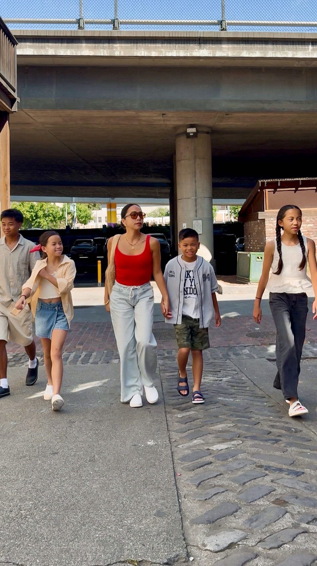 Instagram post by @raisingfivekind for Native Shoes. Caption reads: My kind of Mother’s Day—-out with my crew in....