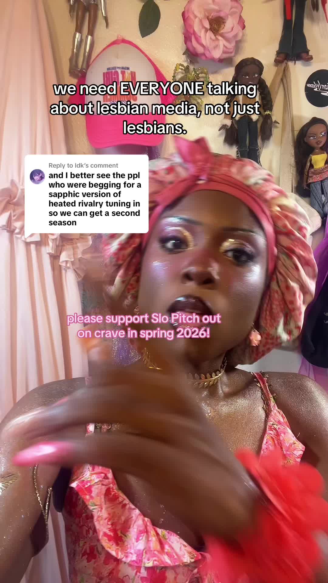 TikTok post by @virtuallytori for Max. Caption reads: [...] out on @cravecanada (and hopefully @HBO Max ....