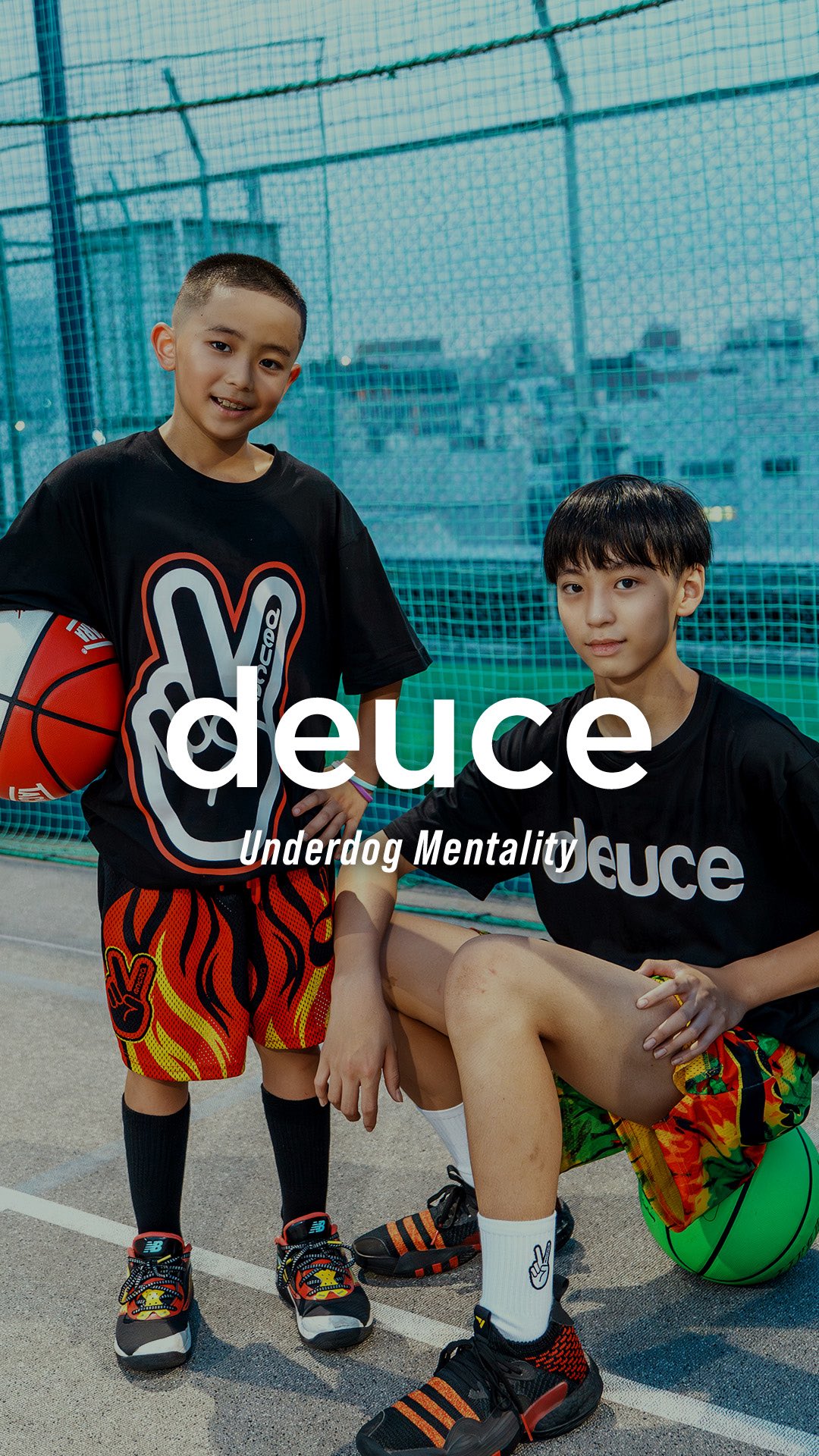 Instagram post by @kanato_rikuto for Deuce Brand. Caption reads: [...] to receive apparel support from Deuce Brand.....