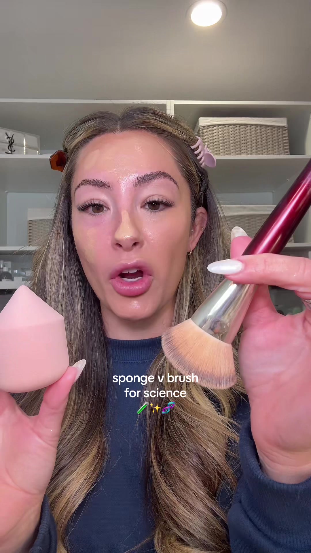 TikTok post by @itsmekelsc for BK Beauty. Caption reads: [...] coupons 👀 she’s on sale right now! @BK....