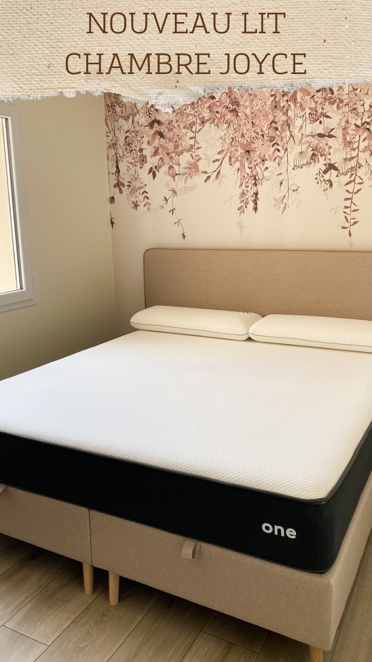 Instagram post by @deco.and.home.audrey for Maxcolchon. Caption reads: | NOUVEAU LIT 🛏️ 

On continue les changements....