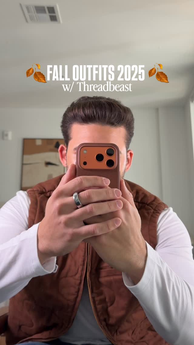 Instagram post by @riquelmejosh for ThreadBeast. Caption reads: 6 fall fashion outfits. Which one’s your favorite?....