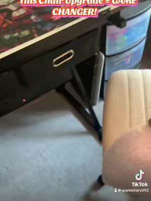 TikTok post by @sparklefairy092 for Sweetcrispy. Caption reads: [...] was a GAME CHANGER! My Segawe desk +....